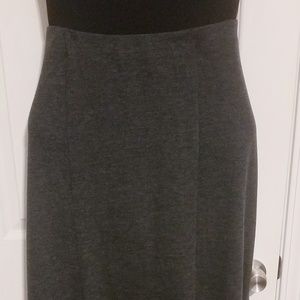 Long Gray Skirt - split size 18/20